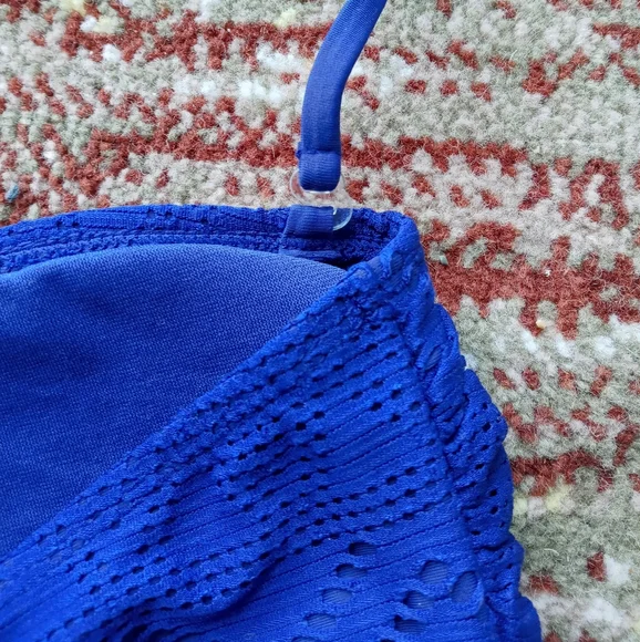 Strapless Halter Takini Lace Swim Top - Picture 6 of 7